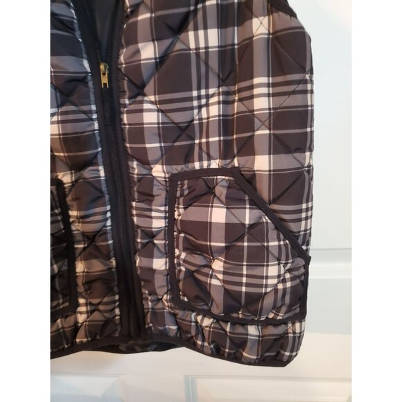 Mountain Lake women's vest Size Large 100% Polyester zipper closure black/white - Picture 6 of 7